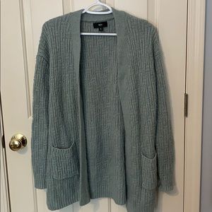 Thick blue target cardigan